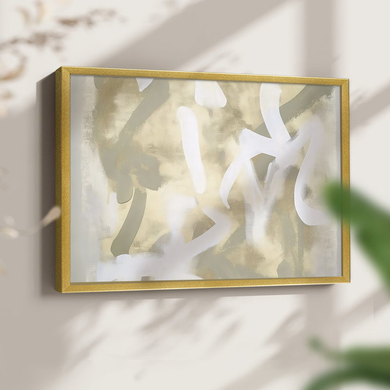 Abstrait, série XLV III, reproduction encadrée, H 16 po x l 20 po
