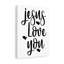 Jesus Loves You - Wrapped Canvas Print-1585295222