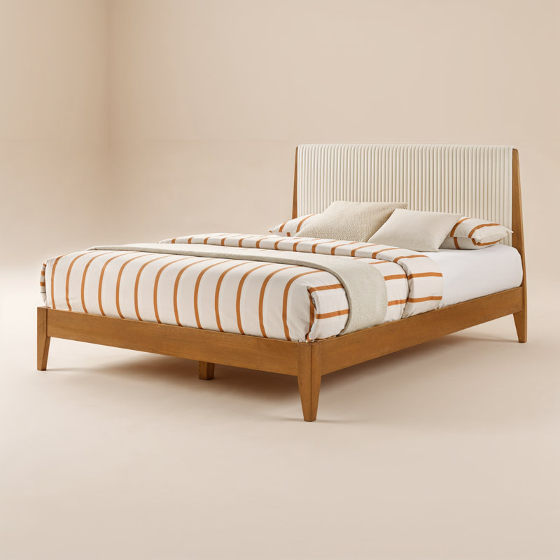 Ensemble de chambre à coucher 3 pièces Locke, Amber Walnut/Antique Oak