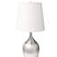 Lampe de table en métal 24 po, abat-jour blanc-2019520234