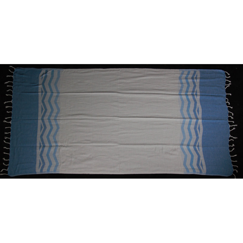 Serviette de plage en coton turc, Bleu