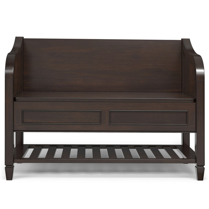 Entryway Storage Bench with Shelf