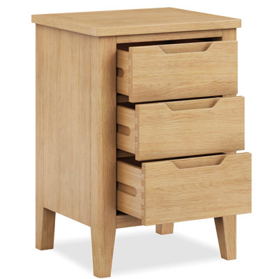 Baggett 40cm W Solid + Manufactured Wood Bedside Table