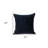 20" Black Cotton Blend Throw Pillow-462049116