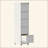 Mobile 5 Drawer Metal Vertical File Cabinet with Lock, Heavy Duty Rolling Storage Cabinet on Wheels, Anti-Tilt Document Organizer for A4 Letter Legal Size, Home Office Use-841497602