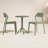 Farrah 24" Round 2 - Person Bistro Set with Armless Stacking Chairs-87095895