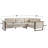 Arlowe 104'' Solid Wood L-Shaped Sectional Sofa with Plush Cushions