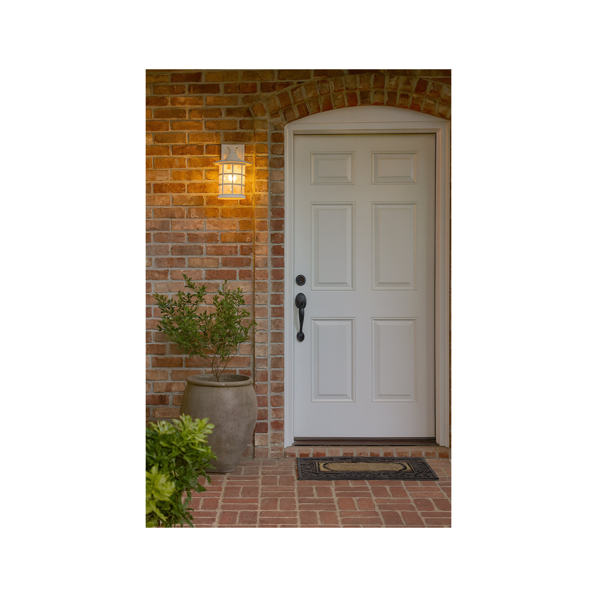 Freeport White 1 - Bulb Outdoor Wall Lantern, 12.25" H x 8" W x 9" D, White