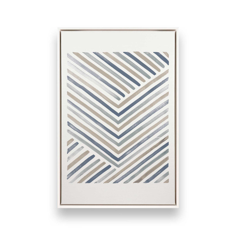 Linear Visions IV Canvas Print, 18.75" H x 12.75" W, Opaque White
