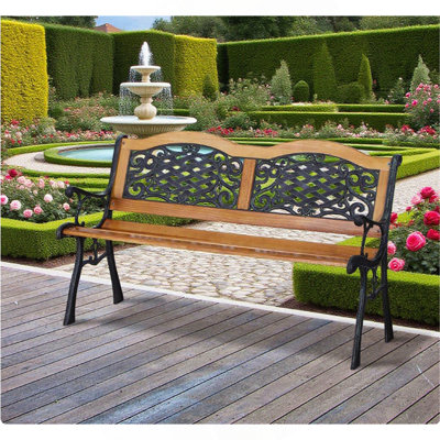 Outdoor Garden Bench, Park Patio Bench