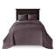 Courtepointe mauve réversible double / grand - Coton prélavé pour un confort imbattable