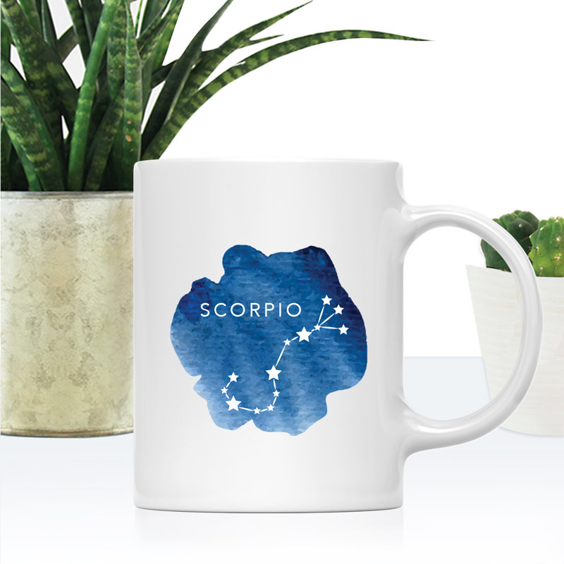 Tasse à café Zodiac Watercolor, Scorpion