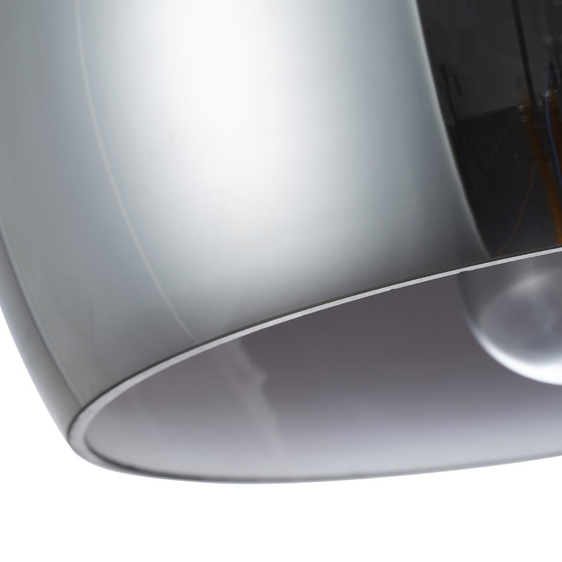 Luminaire suspendu industriel en fer anthracite 1 lumière Eduvina