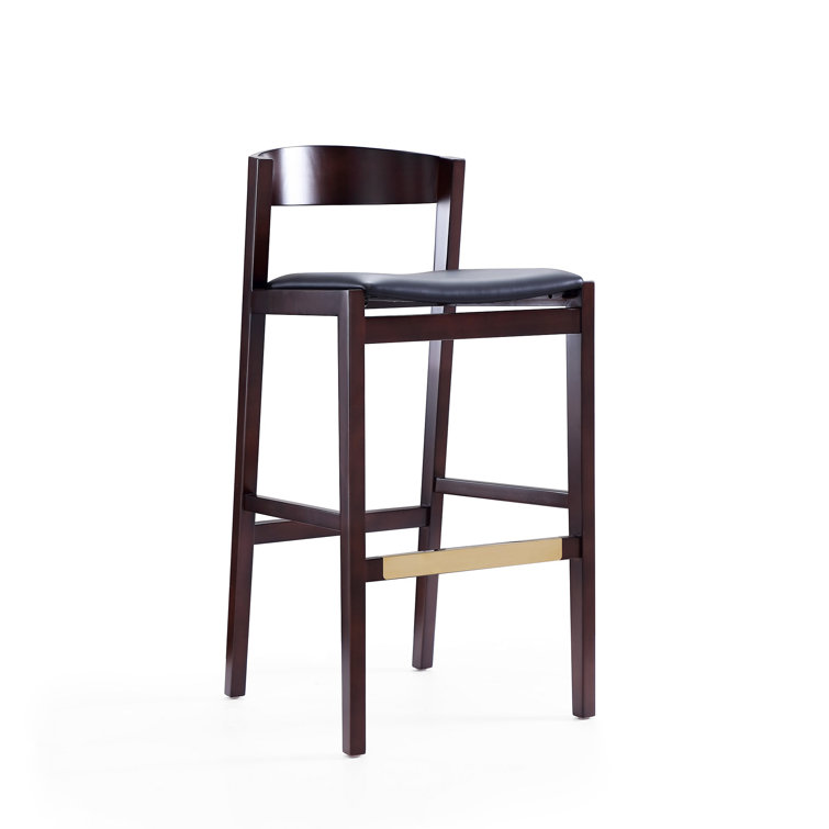 Gattu Upholstered Counter Stool with Solid Wood Frame