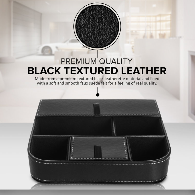 Leather Desk Organiser Set