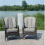 Glenna Patio Rattan Aluminum Dining Side Chair with Cushion Set of 2-1601122817