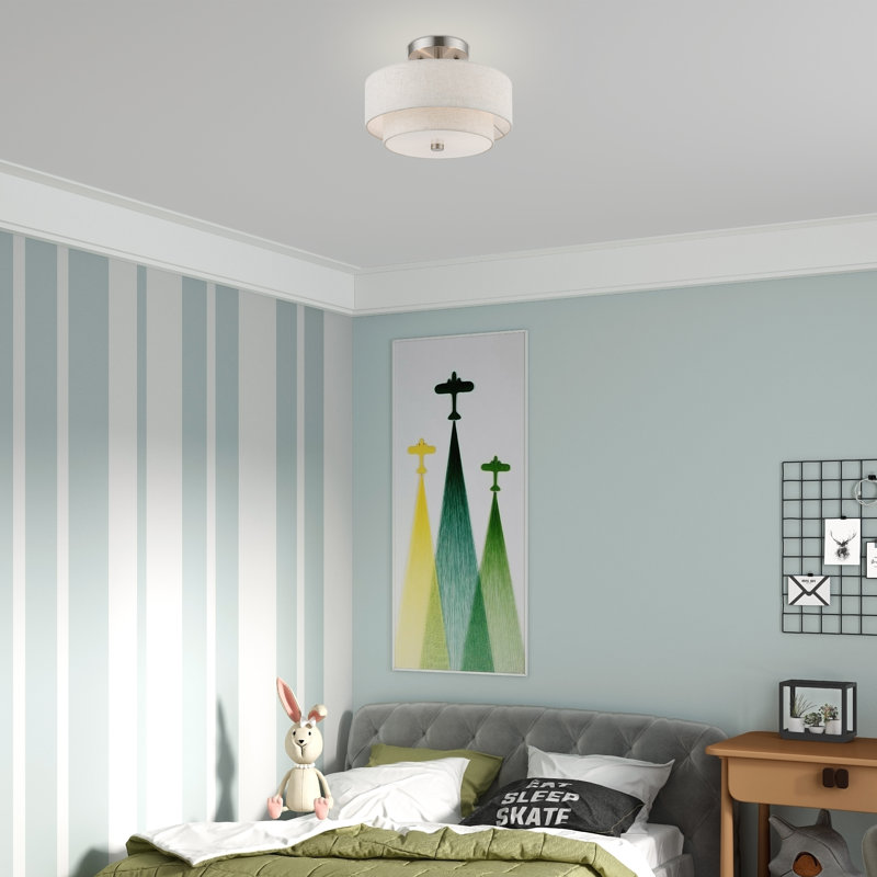 Plafonnier semi-encastré 11 po 2 lumières Areial
