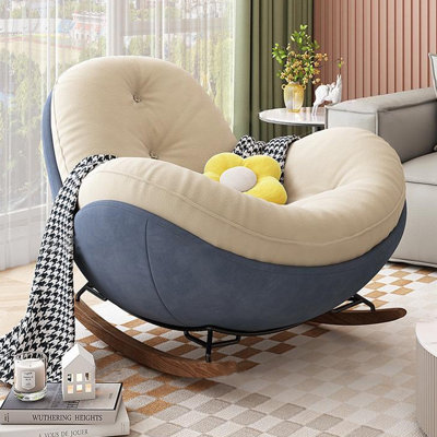 Chaise berçante décontractée familiale pour le salon