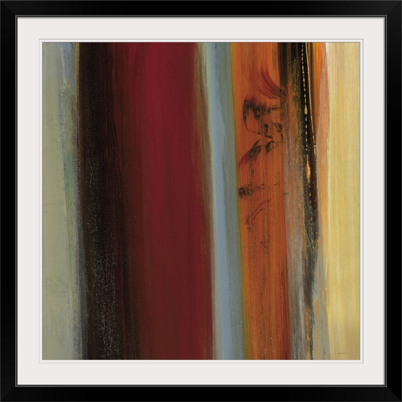 Alea «District I» par Frystown, reproduction d'art, H 32 po x l 32 po x P 1 po, Cadre noir