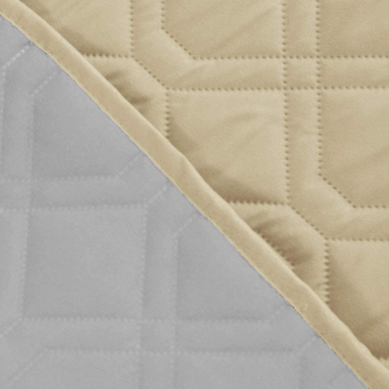 Couverture imperméable pour lit de chien pour canapé réversible, Gris/beige, L 30 po x L 70 po