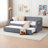 Twin Upholstered Daybed Frame with Trundle-2012325978