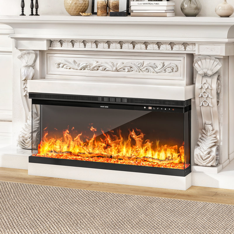 Metro Lane Black Electric Fireplace