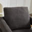 Fauteuil d'appoint pivotant revêtu de tissu bouclé-112730290