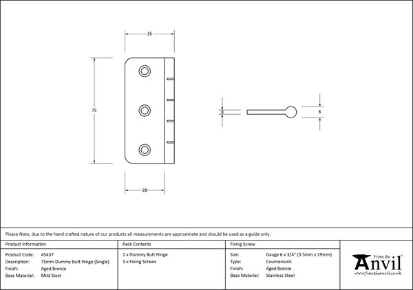 Product Dimensions
