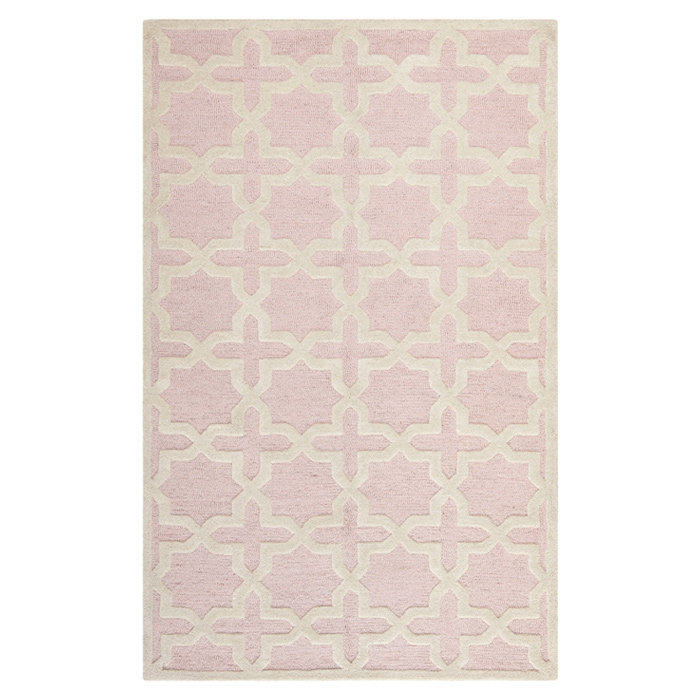 Igna Hand Tufted Wool Geometric Rug, Rectangle 2'6" x 4'