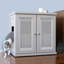 The Refined Litter Box - Wood Cat Litter Box Enclosure Cabinet With Drawer, Cane Style-417567314-414457372-414457378