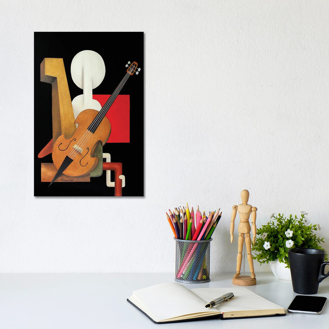 Violoncelliste by Alexander Trifonov - Wrapped Canvas Print