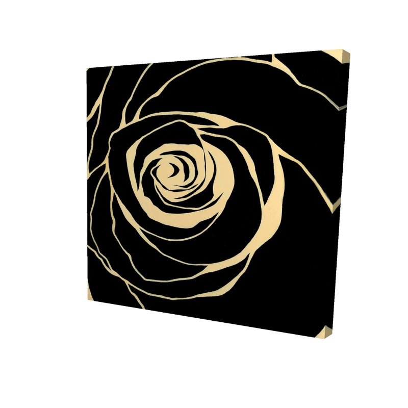Romantiques roses noires sur toile - Décoration murale élégante pour chambre à coucher