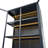 76.75'' Tall Display Cabinet With Glass Doors And LED Lights, Steel Curio Cabinet With 3-Sided Glass For Modern Home Decor And Storage-1433516479