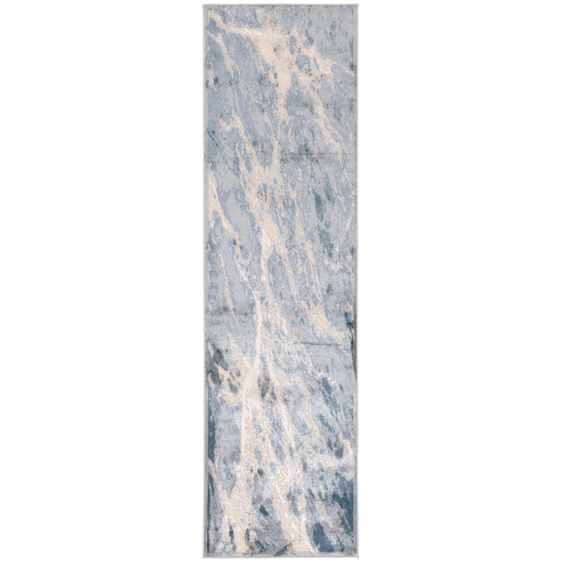 Tapis abstrait Paradise Performance, Tapis de couloir 2 pi 2 po x 8 pi