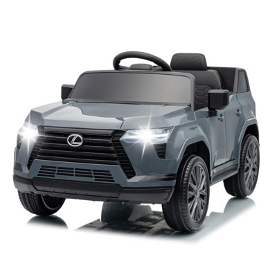 Licensed Lexus GX550 12V Kids Ride-On Car, Dual Control, 2.4G Remote, Bluetooth, LED Lights, Spring Suspension, Ages 3-6