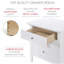 Table de chevet élégante blanche-1297538298
