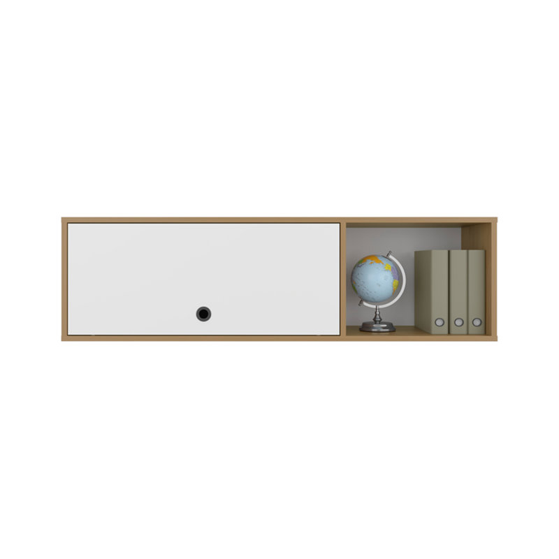 Tuckerman Wall Cabinet,  White/Macadamia