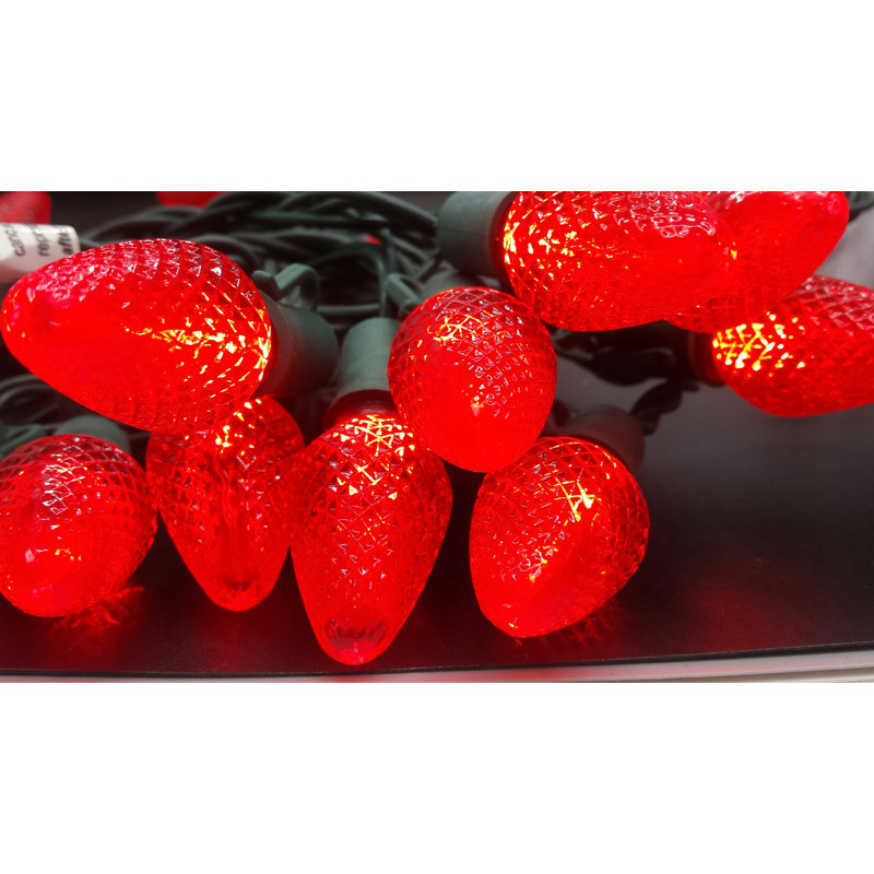 9'' LED String Lights, Red