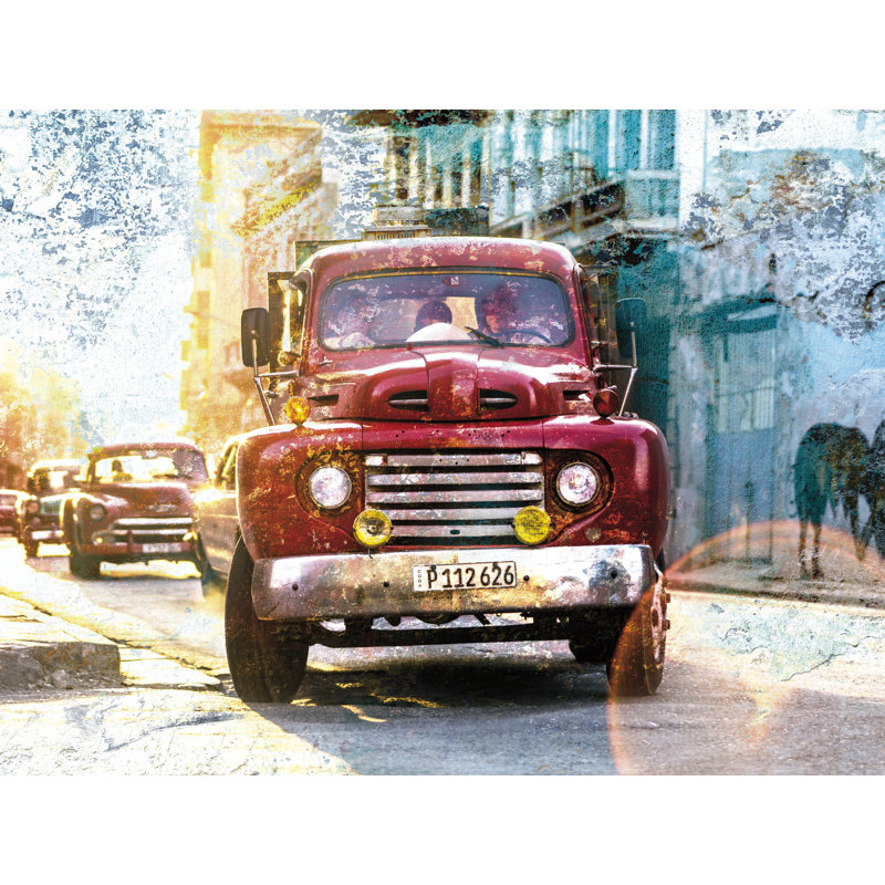 2.8m x 372cm 3D Embossed Distressed Wall Mural
