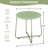Green Patio Steel Round Side Table