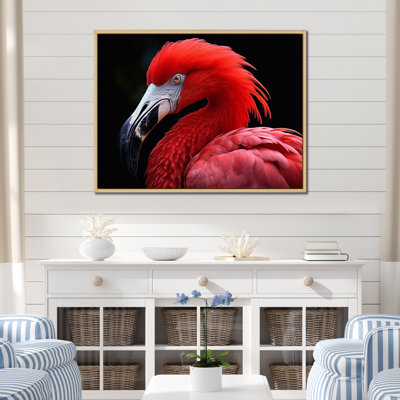 " Blushing Red Flamingos I "