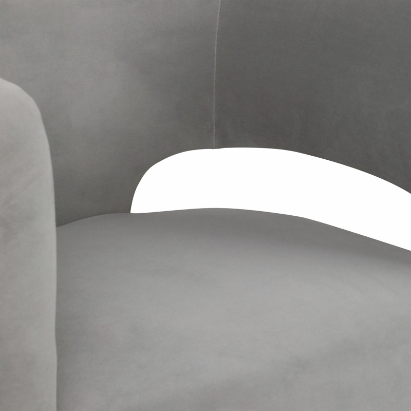 Chaise moderne Parkash, Mélange de polyester gris