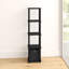 Evianna Shelving Unit Bookcase with Fabric Bin-1543924070