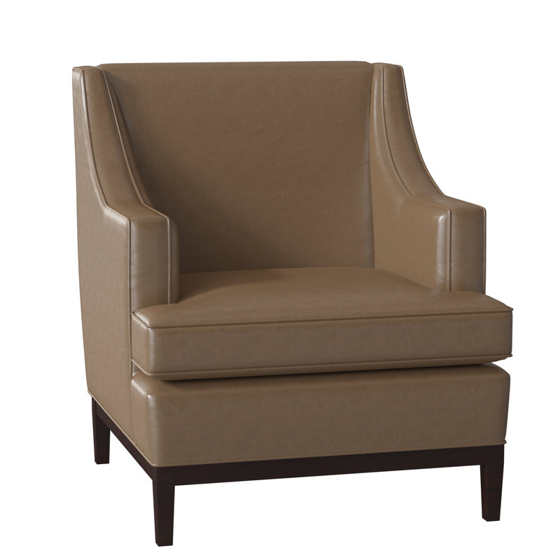 Fauteuil à coussins larges 32 po Cardiff, Écorce Grayson, Noyer noir