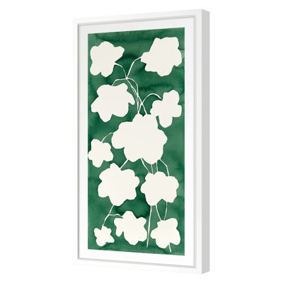 «Geranium in Emerald» par Kate Roebuck - reproduction encadrée sur papier