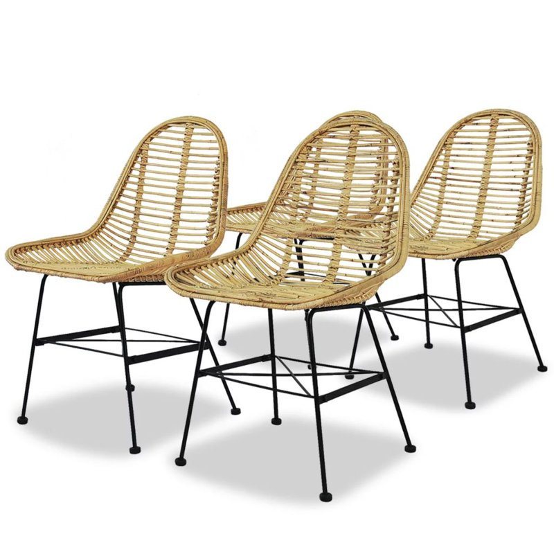 Denney 84cm H Side Chair, Light Brown, 4