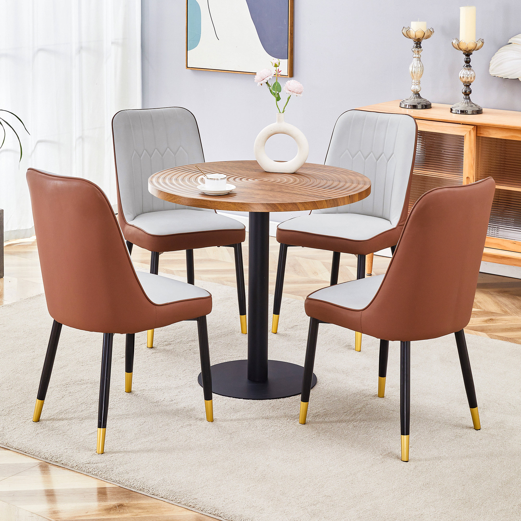 Curated visual reference: Fresh Look at Latitude Run Table And Chair Set 31 5 Inch Dark