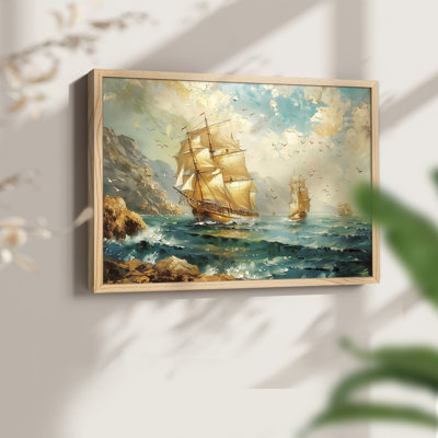 Nautical Series-CCVIII -Framed Print - Restickable
