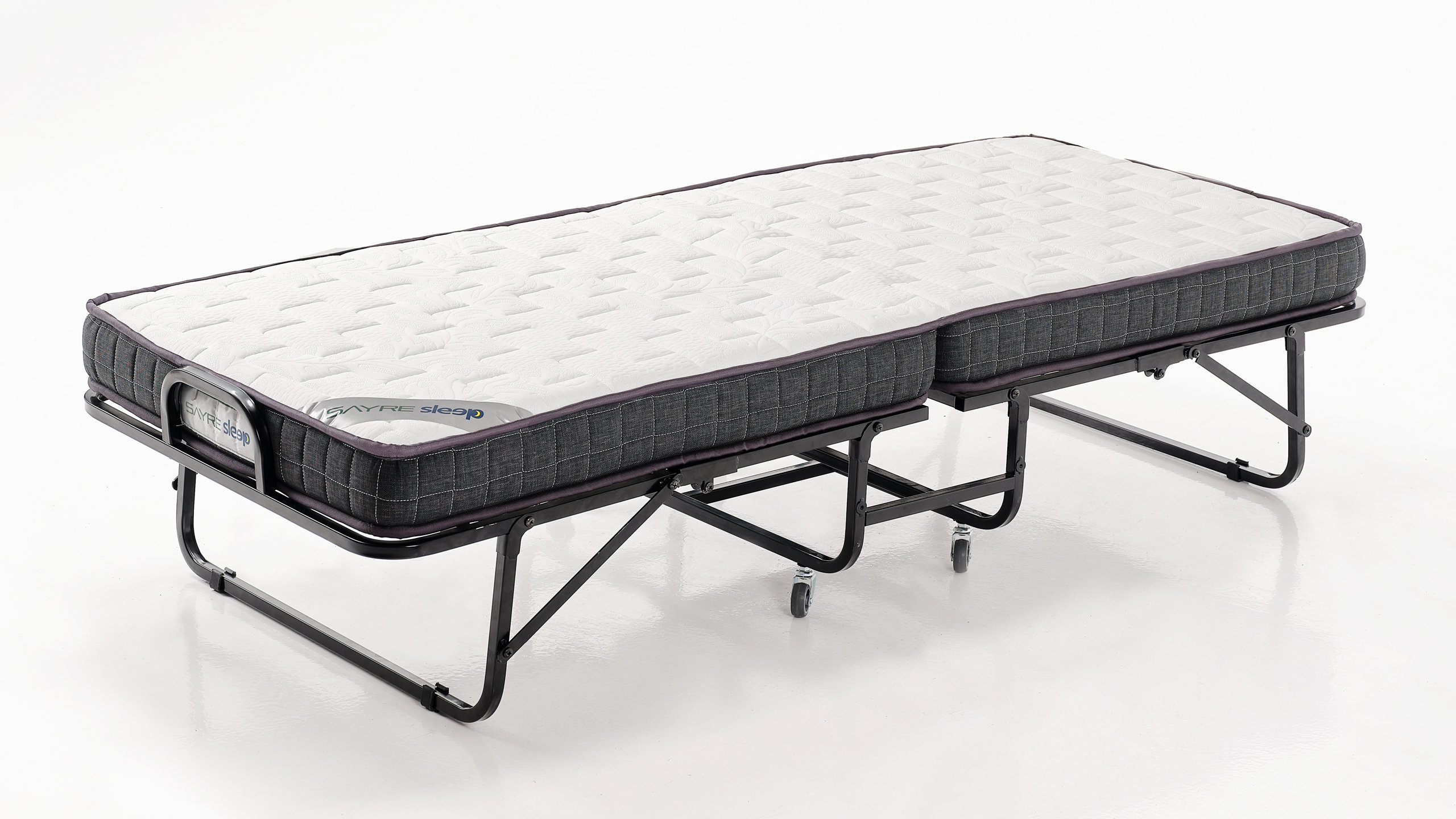 Alwyn Home Folding Bed with Memory Foam Mattress - 75 x 38 Twin