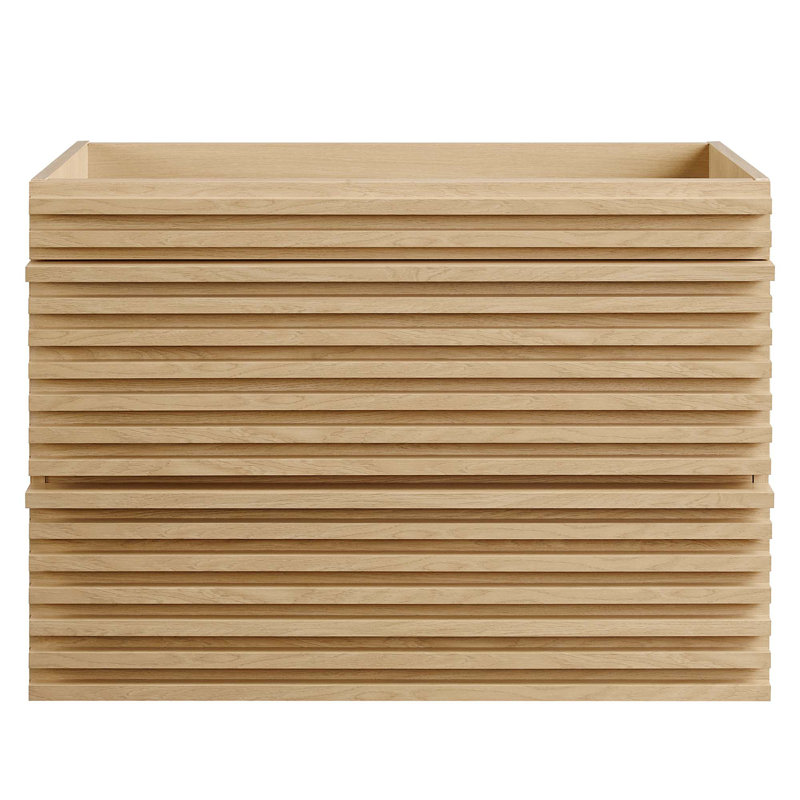 Base de meuble-lavabo mural simple 30 po Modway Render, Chêne